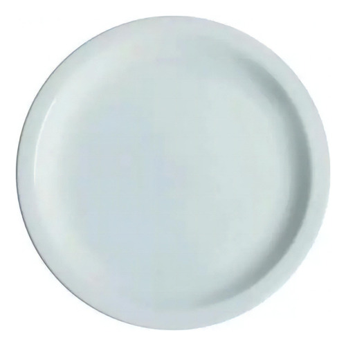 Jogo 4 Pratos De Sobremesa Branco Ceramica - Porcelart