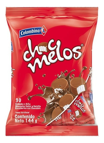 Chocmelos Masmelos Cubiertos De Chocolate X30unidades