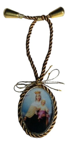 Medallon Virgen Del Carmen Detente Resina Regalo