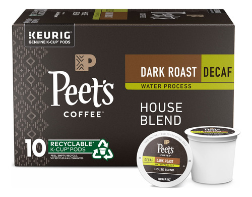 Peet's Coffee, Cpsulas K-cup De Caf Descafeinado De Tostado