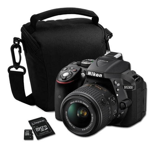 Camara Reflex Nikon D5300 - 18-55 + Mem 16gb + Bolso