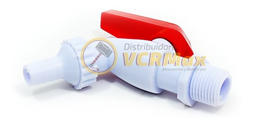 Imagen 2 de 10 de Canilla Esférica Pvc Manija Palanca 1/2 X 10 Unidades