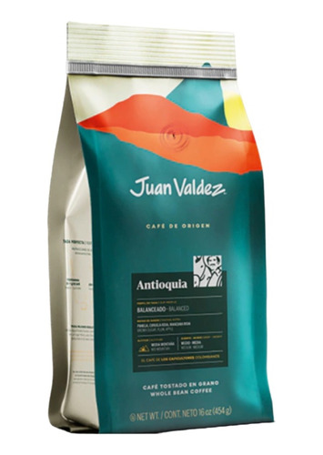 Café Juan Valdéz Antioquia En Granos De 454g