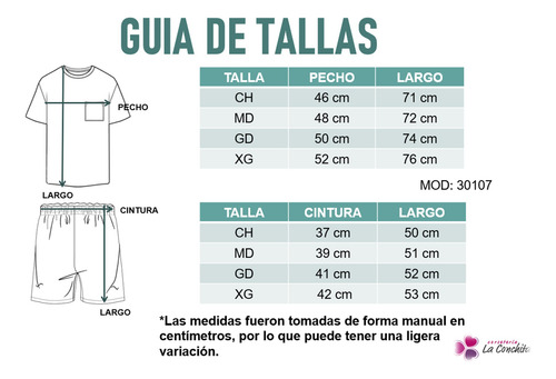 Pijama Ligera Manga Corta Con Short De Cuadros Optima 30107