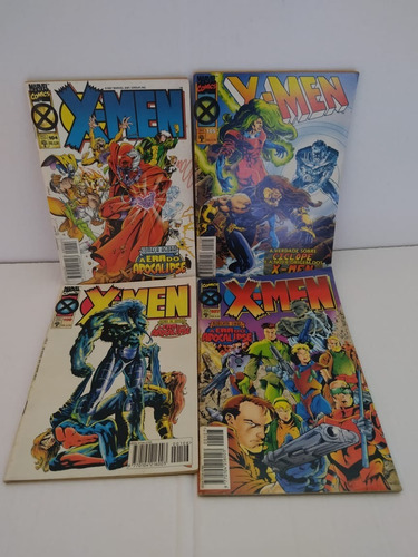 Hqs X-men Marvel Comics Vol. 104 A 107 Abril Em Português