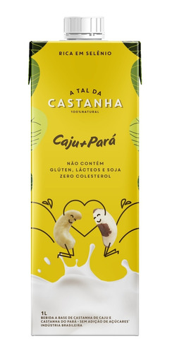 Imagem 4 de 4 de 4x Bebida De Castanha A Tal Da Castanha Caju + Pará 1l