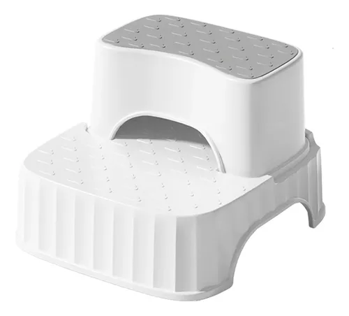 Relaxdays Taburete Infantil, Banqueta con 2 Escalones, 25 cm de Alto, Baño,  MDF, Peldaño Lavabo Niños