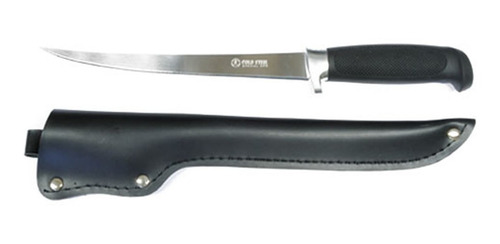 Cuchillo Pesca Cold Steel Filetear Hoja 21cm Funda Cuerina