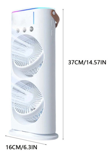 Ventilador De Escritorio De Doble Cabezal Usb De Aire Acondi