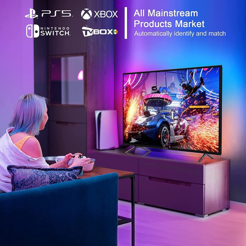 Kit Led Ambilight Sync Box Alexa Tipo Philips Hue Lytmi Neo