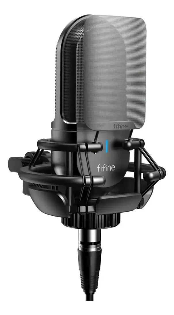 Microfone Condensador Fifine K726 Gravação Streaming Cardioide