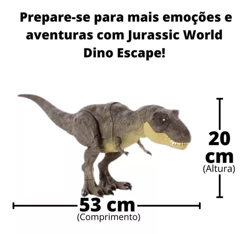 Dinossauro Tiranossauro Rex - Boneco com Som Jurassic World - JP Toys -  Brinquedos e Actions Figures para todas as idades