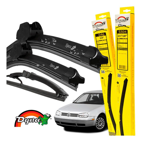 Limpador Parabrisas Vw Golf 1999 A 2006 Dyna Original Kit