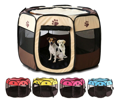 Carpa Corral Plegable Portable Portatil Mascotas L Sesami