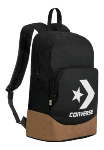 Mochila Converse Original Negra Con Cafe