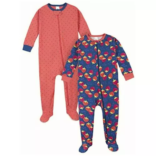 Gerber Pijamas de pies para bebé, niña - 4 unidades