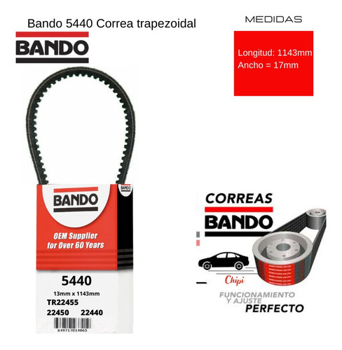 Correa Aire Acond Jeep Fc150 2.2l L4 2197cc 134ci  1957 1966