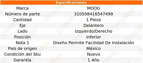 Rotula Horquilla Inf Izq/der Del Dodge Ram 5500 08 Moog