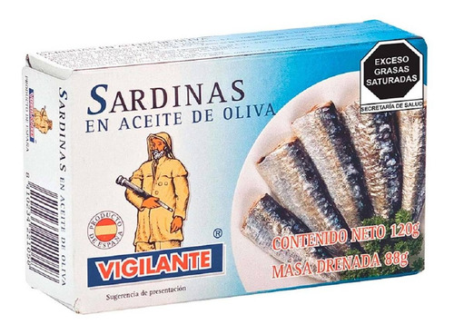 Sardinas Vigilante En Aceite De Oliva 120g
