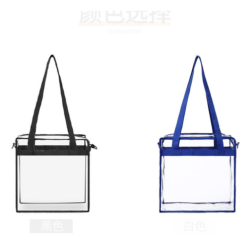 Bolsa De Hombro Transparente Con Correa Ajustable P/gimnasio