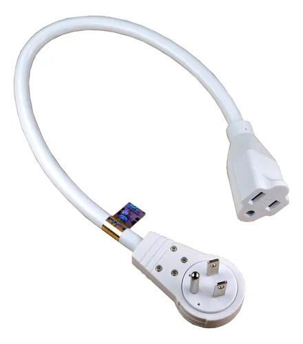 Cable De Extension De 12 Pulgadas Con Enchufe Plano Giratori