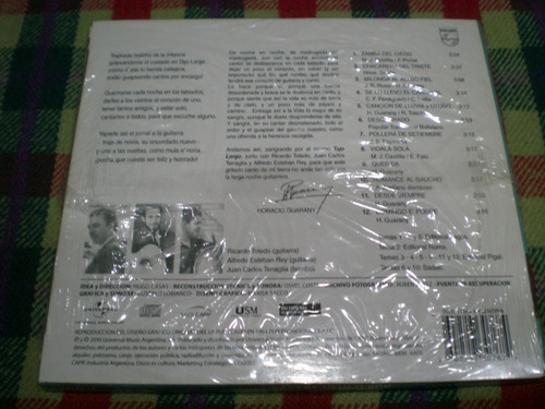 Horacio Guarany / Tajo Largo Cd Digipack Nuevo (rn8)