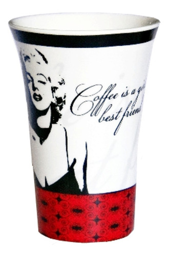 Taza Marilyn Monroe De Porcelana Con Letrero Café Té Tarro