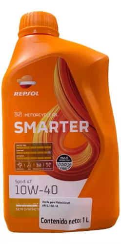 Aceite Repsol Moto Smarter Sport 4t 10w40 Semi-sintético 1l