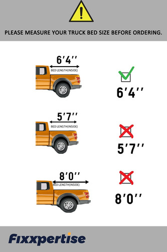 Fixxpertise Funda Cama Camion Suave 6.4 Pie Para Dodge Ram