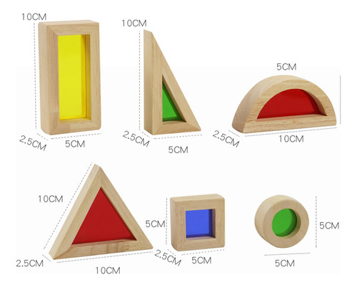 Rainbow Stacking Blocks Color Reflection Building Blocks