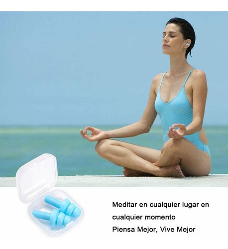 M2 Tapones Oidos Natación Ducharse Silicona Reutilizables