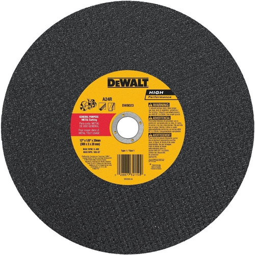 Dewalt Dw8023 12-inch X 1/8-inch X 20 Mm A24 N Abrasivo R