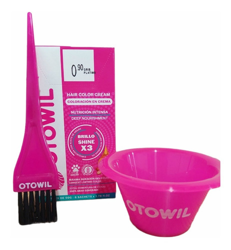 Imagen 5 de 10 de Tintura Linea Magia Otowil Caja X6u + Bowl Y Pincel Gratis
