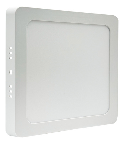 Plafon Aplicar Led 12w Cuadrado Luz Fria Jieli Color Blanco