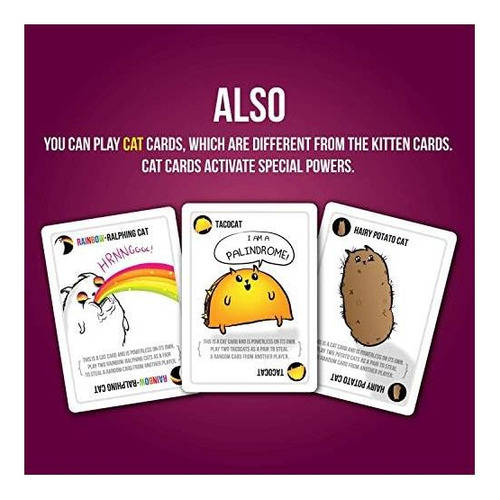 Exploding Kittens Party Pack Juego De Cartas De Exploding Y