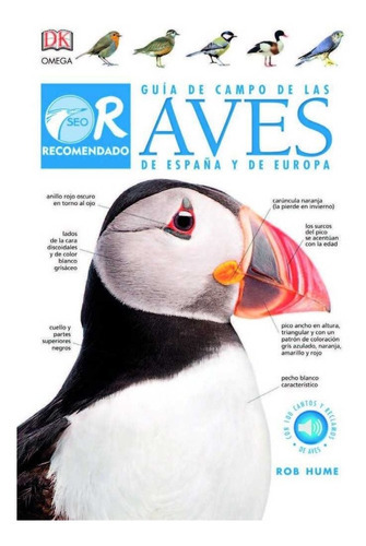 Guia De Campo De Las Aves De Espaãâa Y De Europa, De Hume, Rob. Editorial Ediciones Omega, S.a., Tapa Blanda En Español