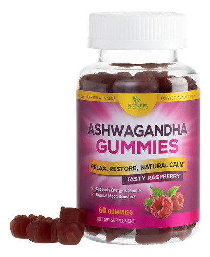 Ashwagandha Gomitas  Reljate, Calma, Reljate Con Potentes Vi