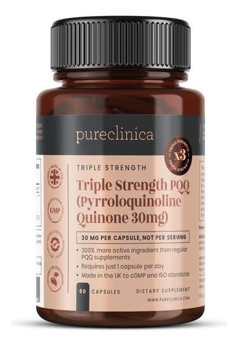 Triple Fuerza Pqq (pirroloquinolina Quinona) - Enorme 30 Mg 