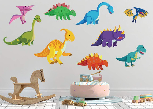 Adhesivos De Pared Dekosh Dinosaur Jurassic World T-rex Nurs