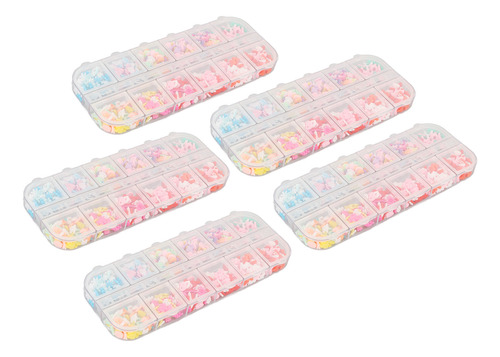 Precioso Abalorio De Goma Para Decoración De Uñas, 12 Tipos