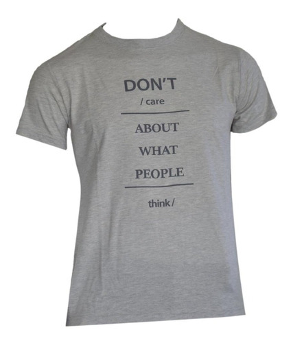 Remera T-shirt 100% Algodón Estampado Dont / Care - Mira