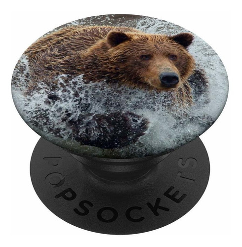 Oso Salvaje Amante Animal Grizzly Regalo Popsockets Popgrip: