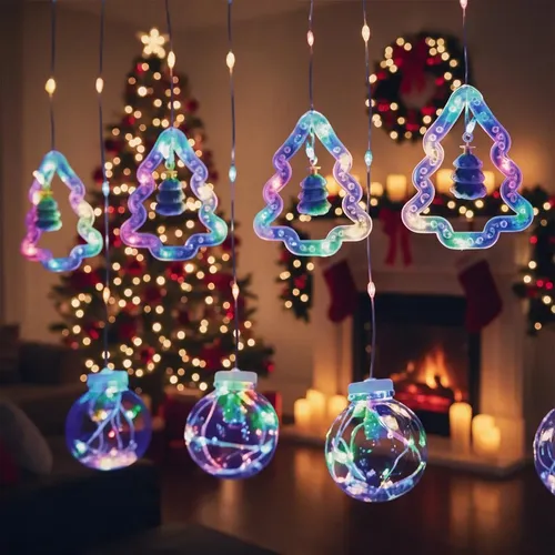 Varal De Lampadas De Natal Led Pisca Pisca Bola Grande 3 Mts