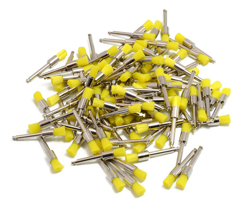 Cepillo Profilactico Dental 100p Amarillo Profilaxis Premium Amarillo
