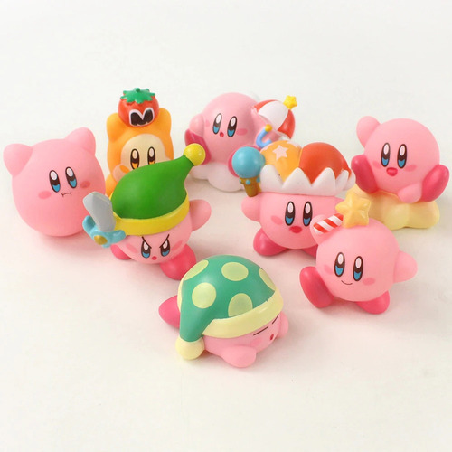 Figura De Anime Kirby De Pvc, 8 Piezas, Bonito Regalo De Nav