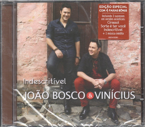 Cd João Bosco E Vinícius Indescritível