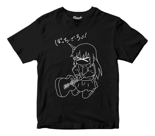 Playera Anime Bocchi The Rock Hitori Gotoh Panel Blanco Logo