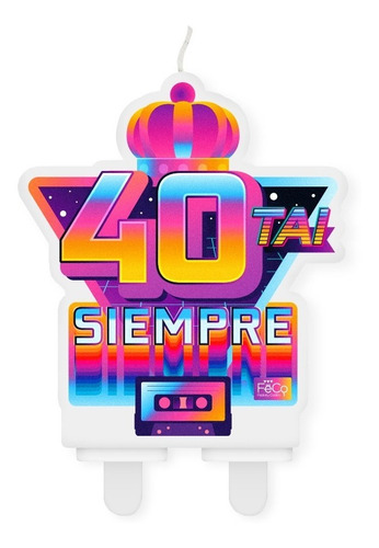 Pack De Velas De Cumpleaños Números 30, 40 Y 50 Tai Siempre