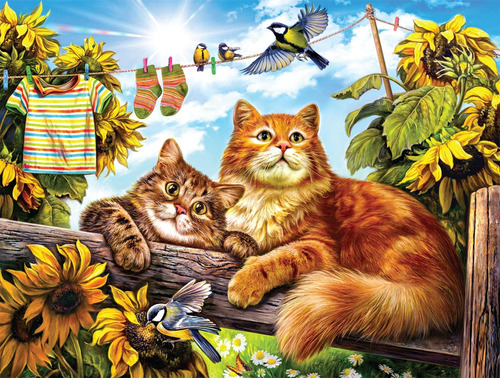 Buffalo Games - Summer Play - Puzzle De 750 Piezas Para...