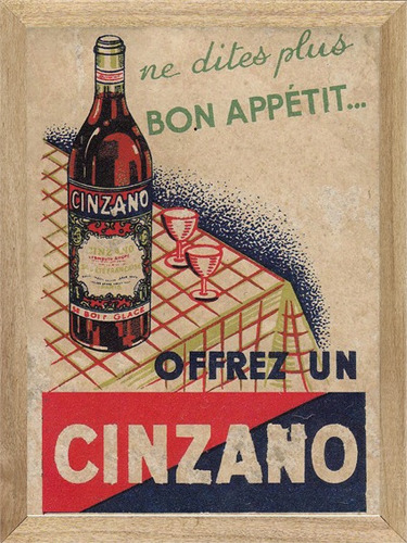 Cinzano , Cuadro, Bebida, Poster, Publicidad        M594